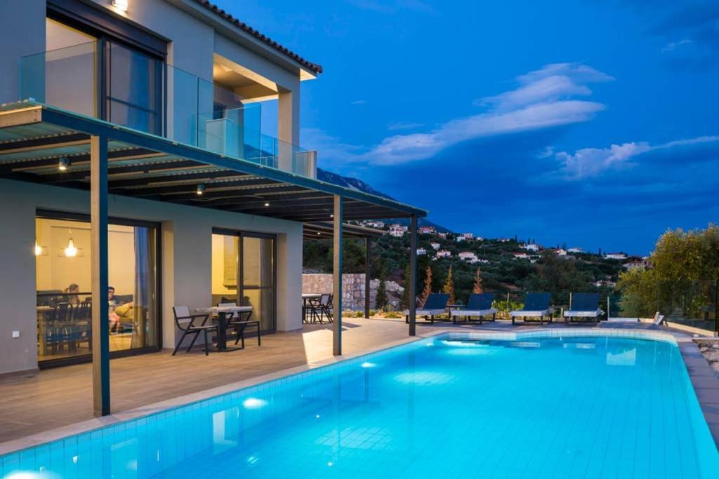 Livathos  New Villa Blue With Private Pool At Trapezaki מראה חיצוני תמונה