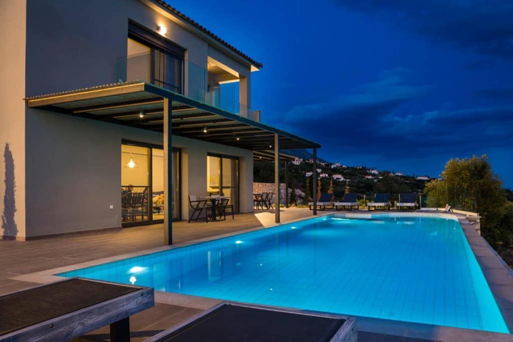 Livathos  New Villa Blue With Private Pool At Trapezaki מראה חיצוני תמונה